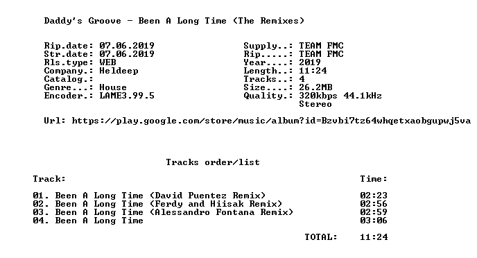 Daddys Groove Been A Long Time The Remixes Web 2019 Fmc