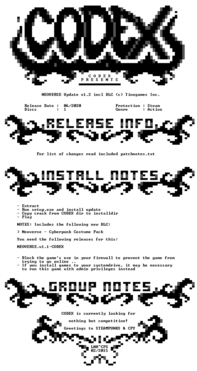 Neoverse - Cyber Punk Costume Pack Crack