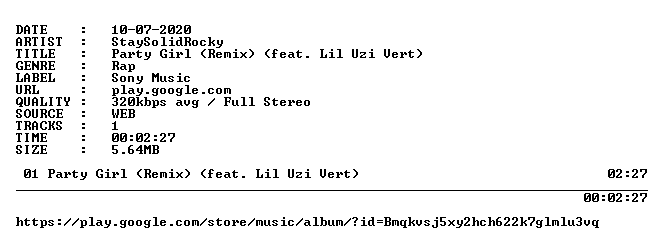 Staysolidrocky Party Girl Remix Feat Lil Uzi Vert Single Web