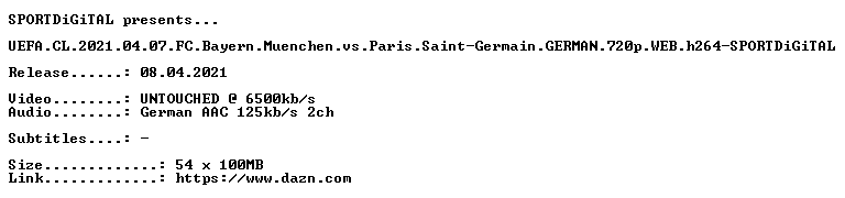 Uefa Cl 21 04 07 Fc Bayern Muenchen Vs Paris Saint Germain German 7p Web H264 Sportdigital Scnlog Me