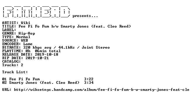 Wiki Fee Fi Fo Fum B W Smarty Jones Feat Cleo Reed Web 2019